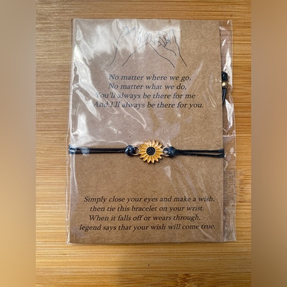 Sun Flower Charm Friendship Bracelet - Picture 9 of 11